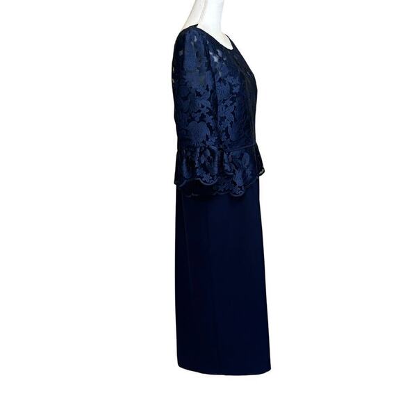 JS Collection navy Mother of the Bride dress, long, 14, classic, elegant - Picture 2 of 7
